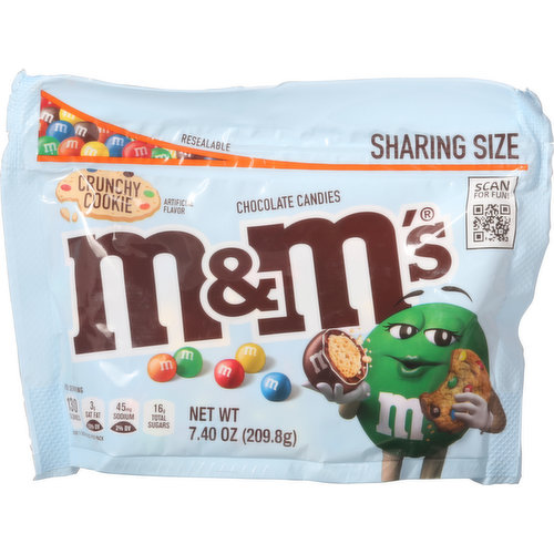 M&M's Chocolate Candies, Crunchy Cookie, Sharing Size