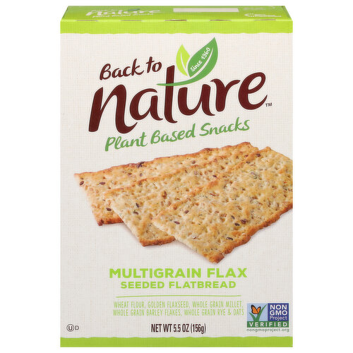 Back to Nature Flatbread, Multigrain Flax, Seeded