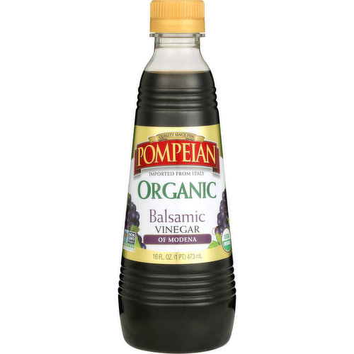 Pompeian Vinegar, Organic, Balsamic