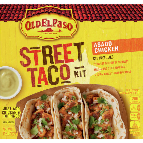 Old El Paso Street Taco Kit, Asado Chicken