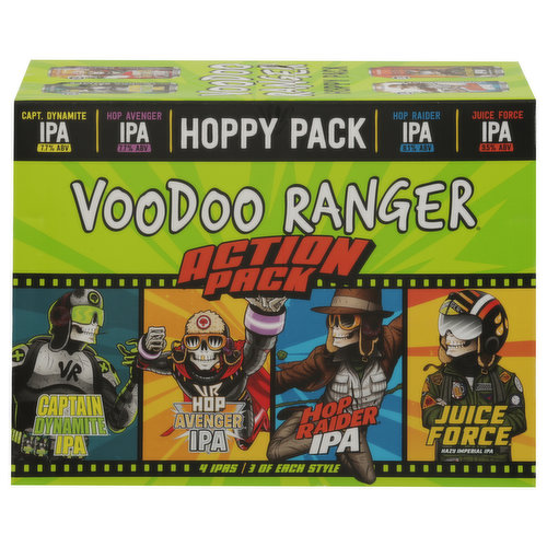 Voodoo Ranger Beer, Hoppy Pack, Action Pack