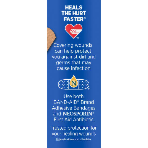 Band Aid Bandages, Adhesive, Flexible Fabric, Assorted Sizes