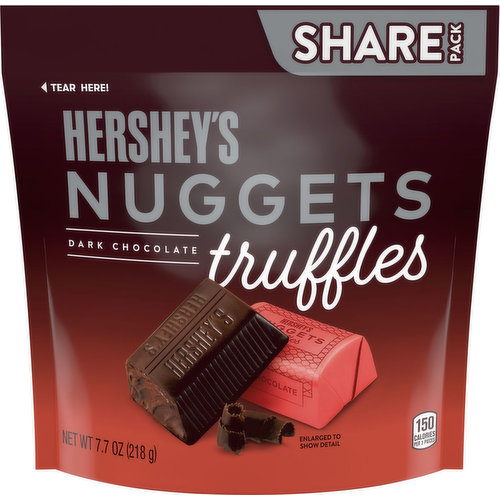 Hershey's Truffles, Dark Chocolate, Nuggets, Share Pack