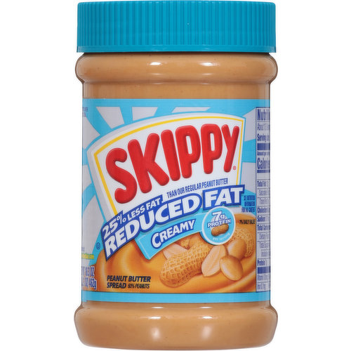 Skippy Peanut Butter Spread, Reduced Fat, Creamy