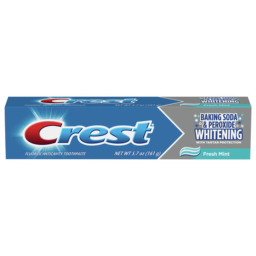 Crest Toothpaste, Fluoride, Anticavity, Fresh Mint