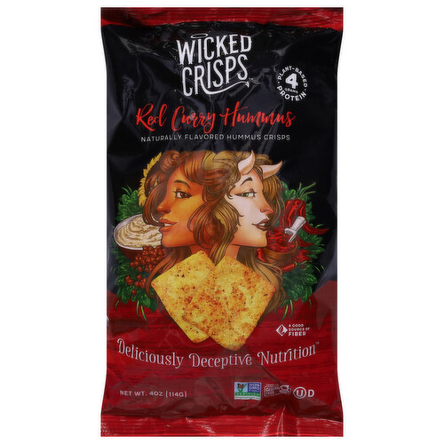 Wicked Crisps Crisps, Red Curry Hummus