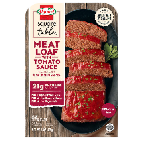 Hormel Meatloaf, with Tomato Sauce