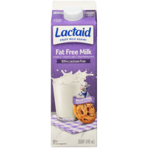 Lactaid 100 Lactose Free Fat Free Milk 6005