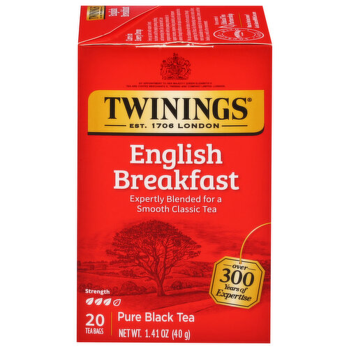 Twinings Black Tea, Pure, English Breakfast