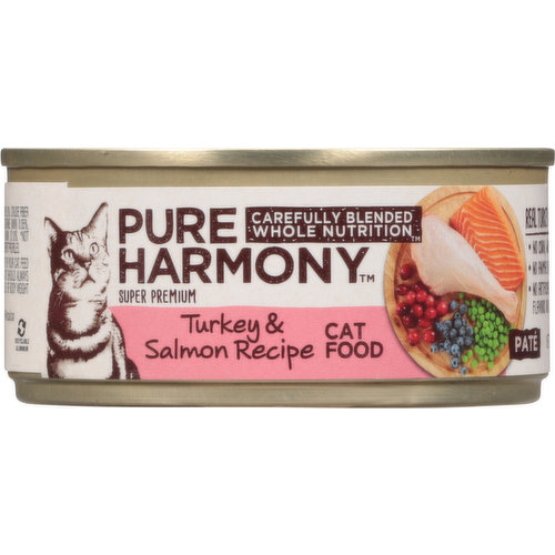 Pure Harmony Cat Food, Turkey & Salmon Recipe, Pate