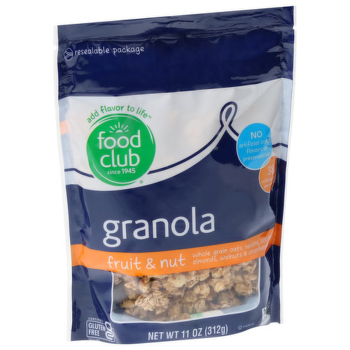 Food Club Granola, Fruit & Nut