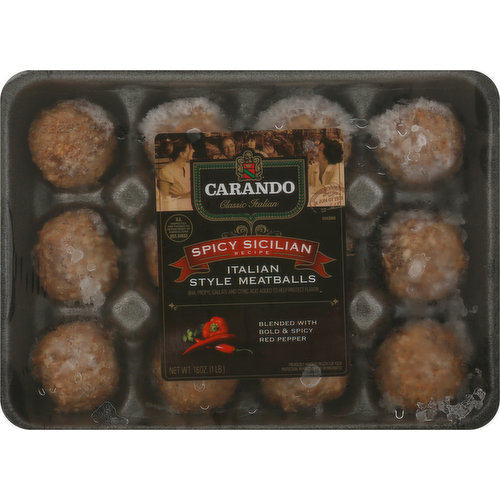 Carando Meatballs Italian Style Spicy Sicilian