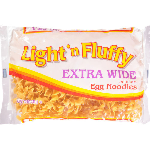 We have been trusted for generations to ensure that only the finest quality ingredients make it from the field to your family's table. Today, our special flour blend ensures that Light 'n Fluffy Products are: Always firm. Never sticky. Simply delicious. Simply perfect pasta. www.lightnfluffy.com. For delicious recipes and cooking tips, visit www.lightnfluffy.com. Question or comments, visit out website or call 1-800-730-5957.