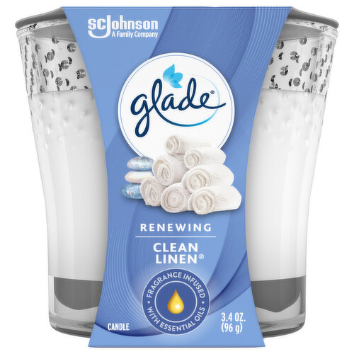 Glade Candle, Clean Linen