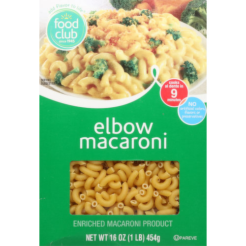 Food Club Macaroni, Elbow