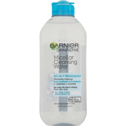 SkinActive Micellar Cleansing Water, All-in-1 Waterproof