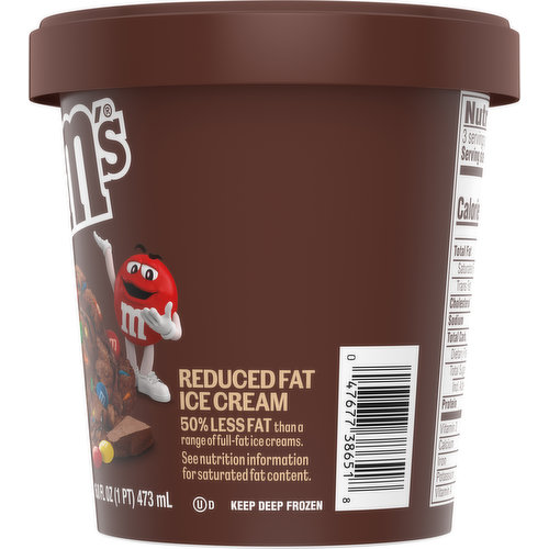 M&M's Ice Cream, Reduced Fat, Chocolate