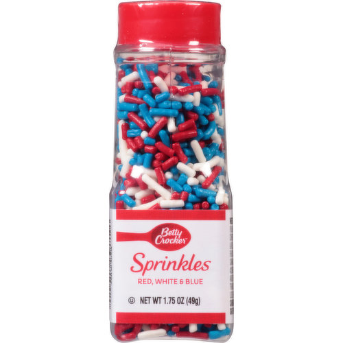 Betty Crocker Sprinkles, Red, White & Blue