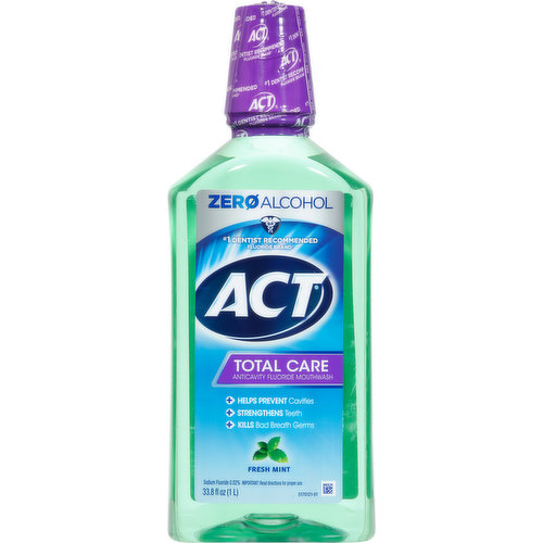 Act Mouthwash, Anticavity Fluoride, Fresh Mint, Total Care