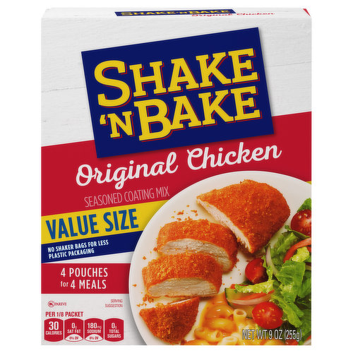 Shake 'N Bake Coating Mix, Seasoned, Original Chicken, Value Size