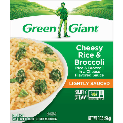 Green Giant Cheesy Rice & Broccoli, Lightly Sauced