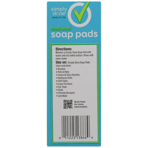 Simply Done Steel Wool Soap Pads