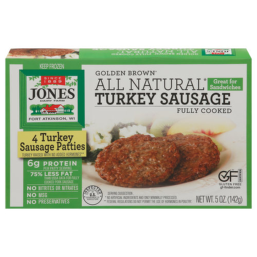 Jones Dairy Farm Turkey Sausage Patties