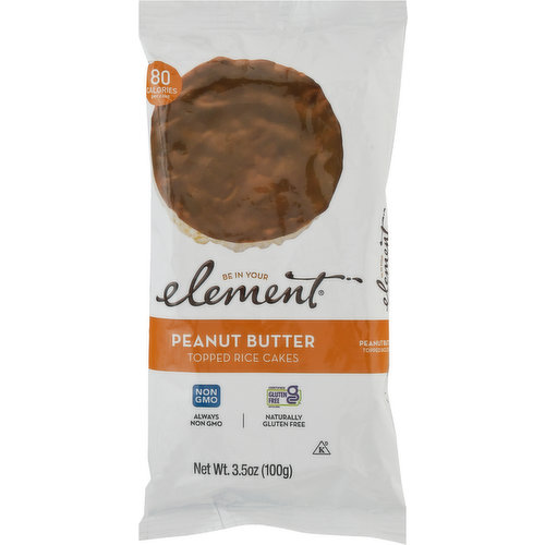 Element Rice Cakes, Peanut Butter Topped