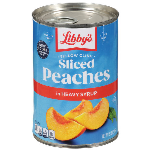 Libby's Peaches, in Heavy Syrup, Sliced, Yellow Cling