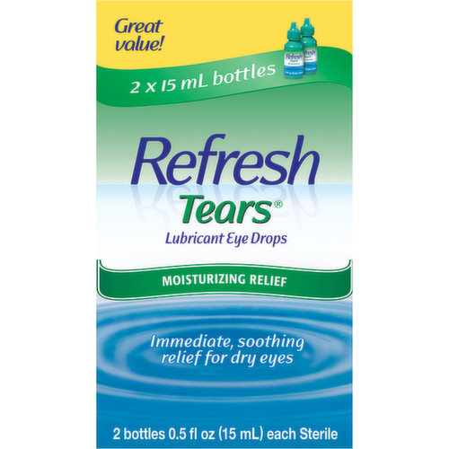 Refresh Lubricant Eye Drops, Moisturizing Relief