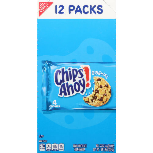 Chips Ahoy! Delicious Chocolate Chip Cookies - Real Chocolate,  Single-Serve, On-the-Go Snacking - 3 oz. in the Snacks & Candy department  at