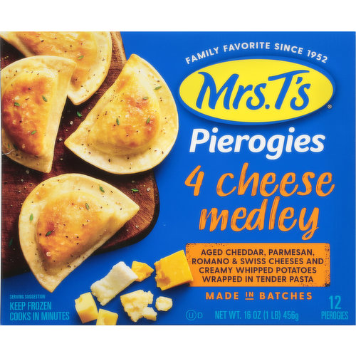 Mrs. T's Pierogies, 4 Cheese Medley