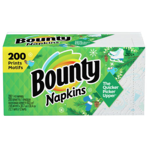 Bounty Napkins, 1-Ply