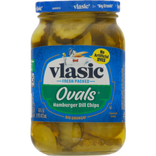 Vlasic Pickles, Dill Chips, Hamburger