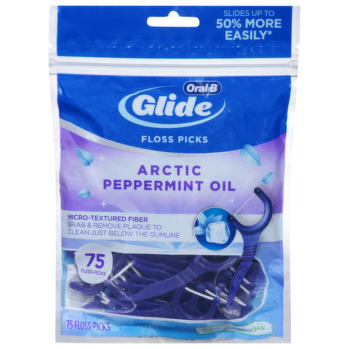 Oral-B Floss Picks, Arctic Peppermint Oil