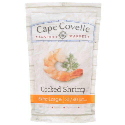 Cape Covelle Seafood Market Extra Large Cooked Shrimp