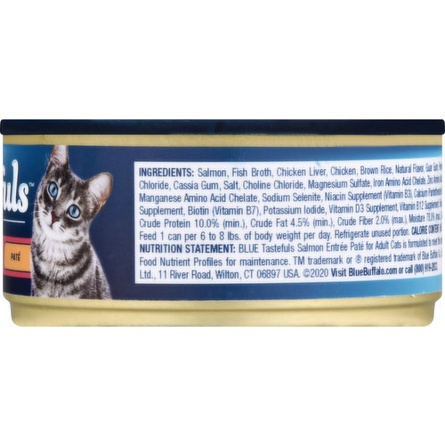Blue Buffalo Food for Cats, Salmon Entree, Pate