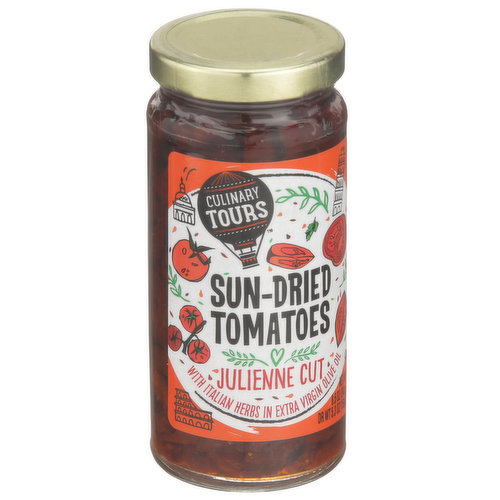 Culinary Tours Julienne Cut Sun-Dried Tomatoes With Italian Herbs In Extra Virgin Olive Oil