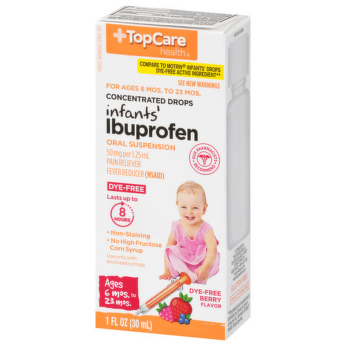 TopCare Ibuprofen, Infants', 50 mg, Berry Flavor