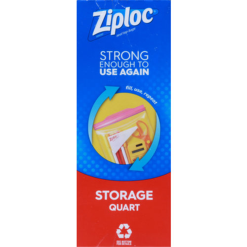 Ziploc Seal Top Bags, Storage, Quart