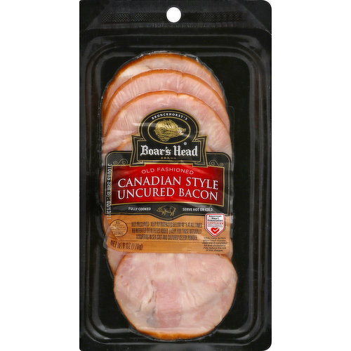 Bacon, Uncured, Canadian Style