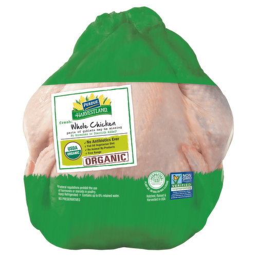 HARVESTLAND Organic Whole Chicken with Giblets