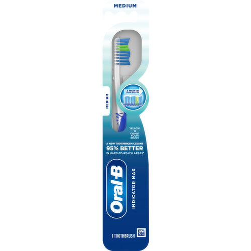 Oral-B Toothbrush, Medium, Indicator Max