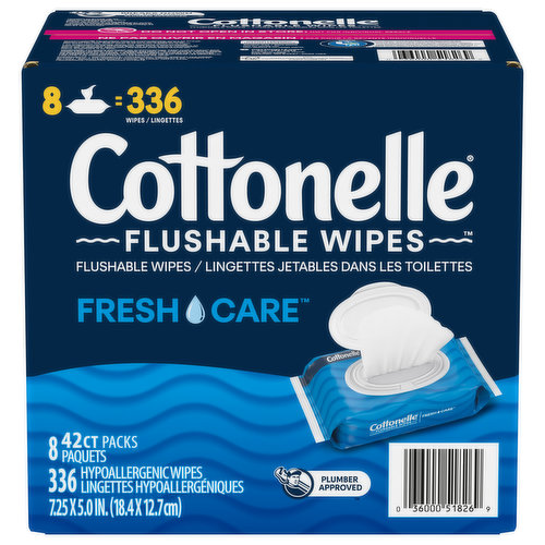 Cottonelle Wipes, Fresh Care, Flushable