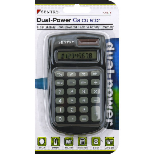 Sentry Calculator, Dual-Power