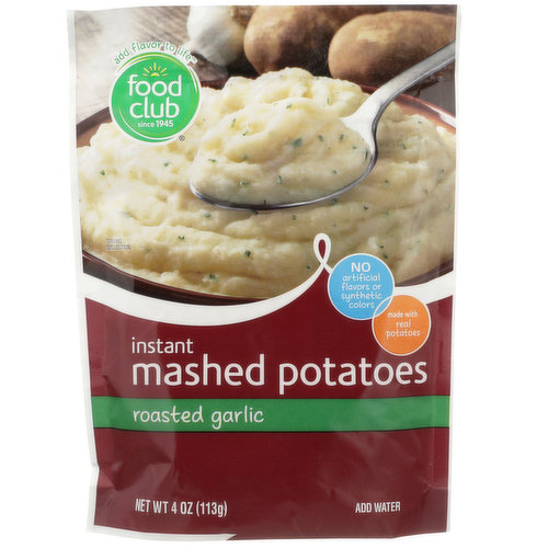 Food Club Roasted Garlic Instant Mashed Potatoes