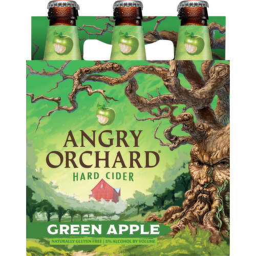 Angry Orchard Beer, Green Apple, Hard Cider