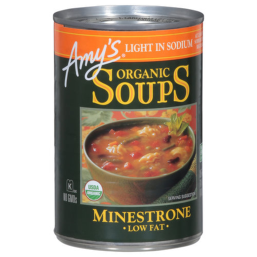 Amy's Soups, Low Fat, Organic, Minestrone