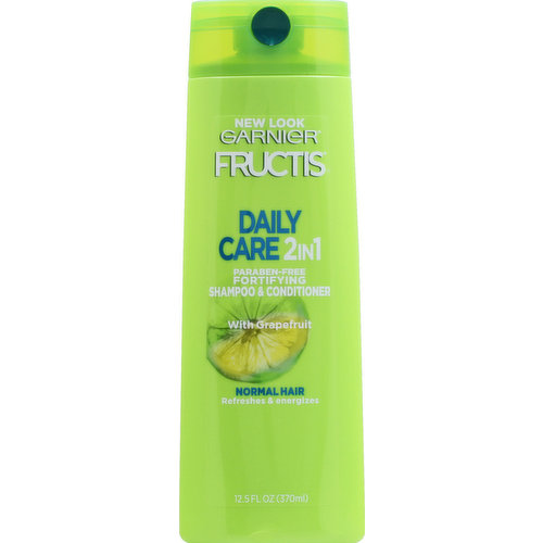 Fructis Shampoo & Conditioner, 2 in 1, Fortifying, Daily Care, Normal Hair