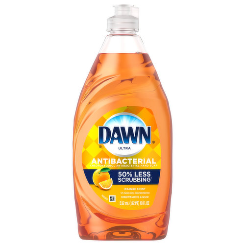 Dishwashing Liquid, Antibacterial, Orange Scent